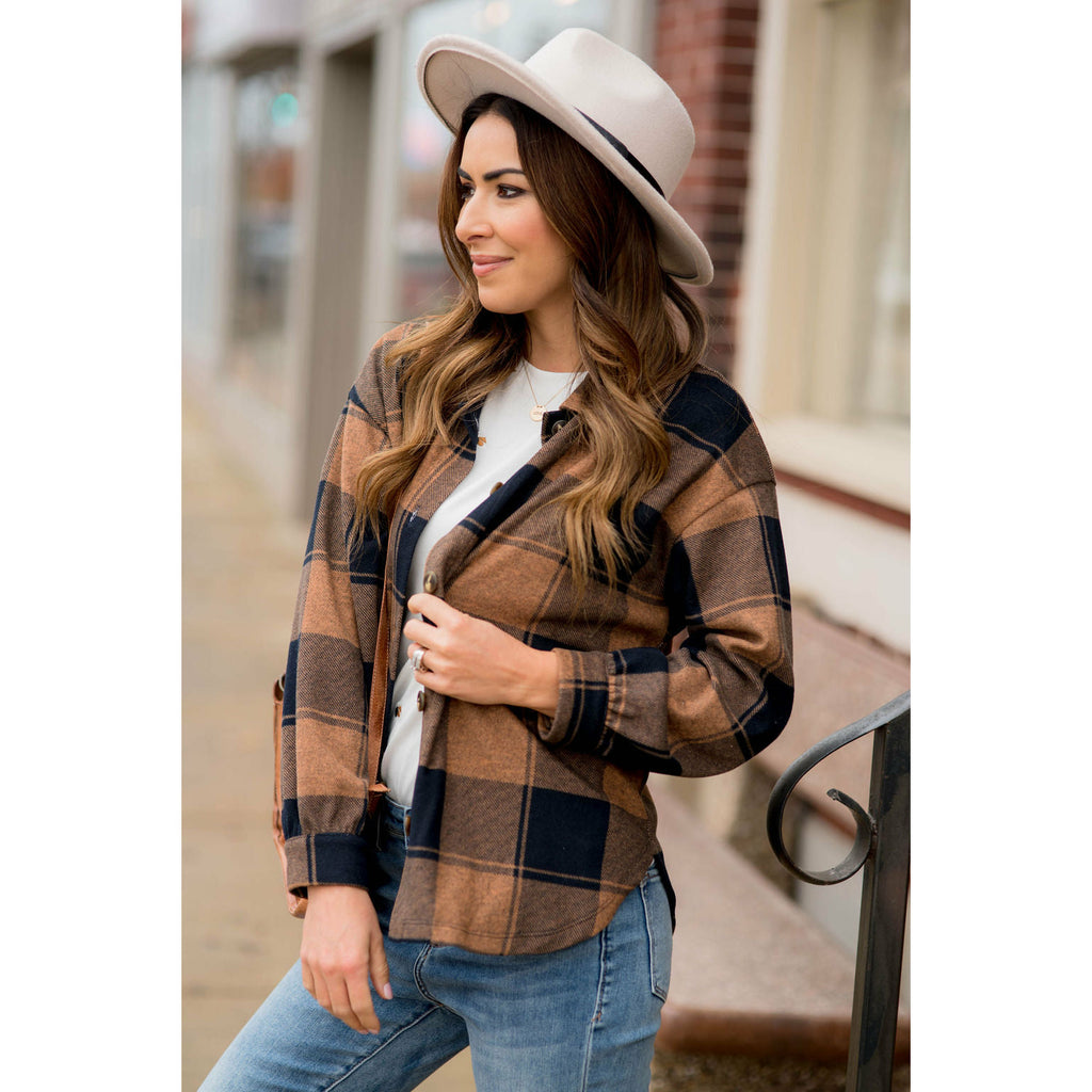 Brilliantly Beautiful Plaid Shacket - Betsey's Boutique Shop