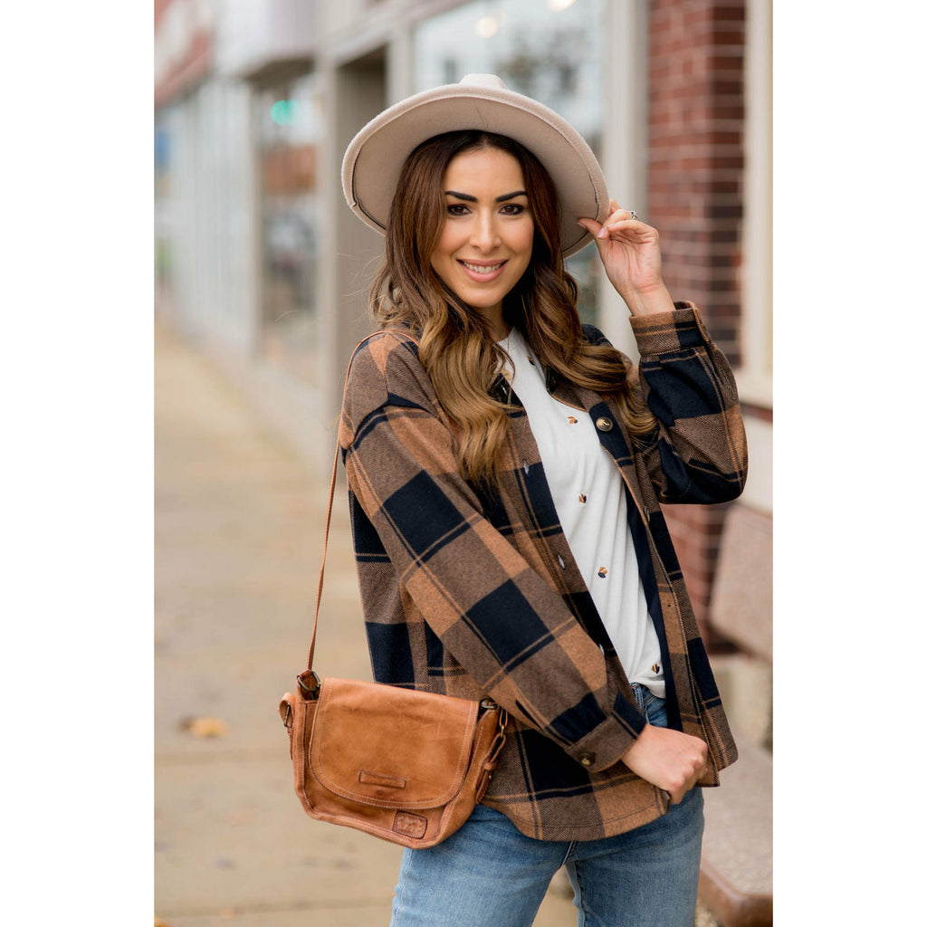 Brilliantly Beautiful Plaid Shacket - Betsey's Boutique Shop