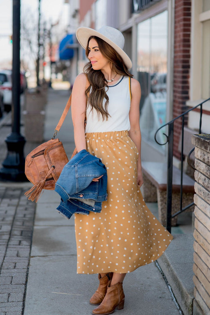 Midi Dot Skirt - Betsey's Boutique Shop