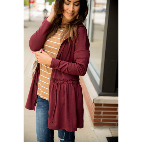 Manteau Long Femme Whole9Yards Noir à Volants - Taille XS - Neuf Avec étiquettes