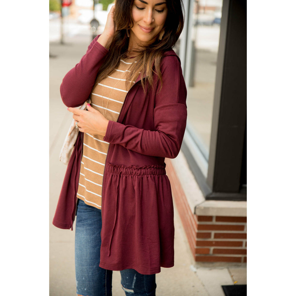 Jacket With Ruffles On The Bottom Betsey's Boutique Shop