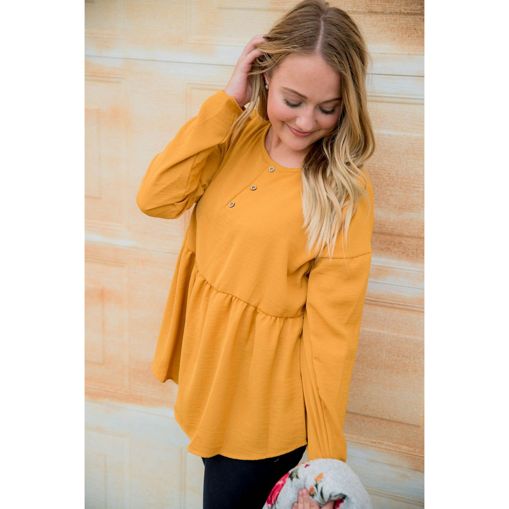 Front Swoop Blouse - Betsey's Boutique Shop