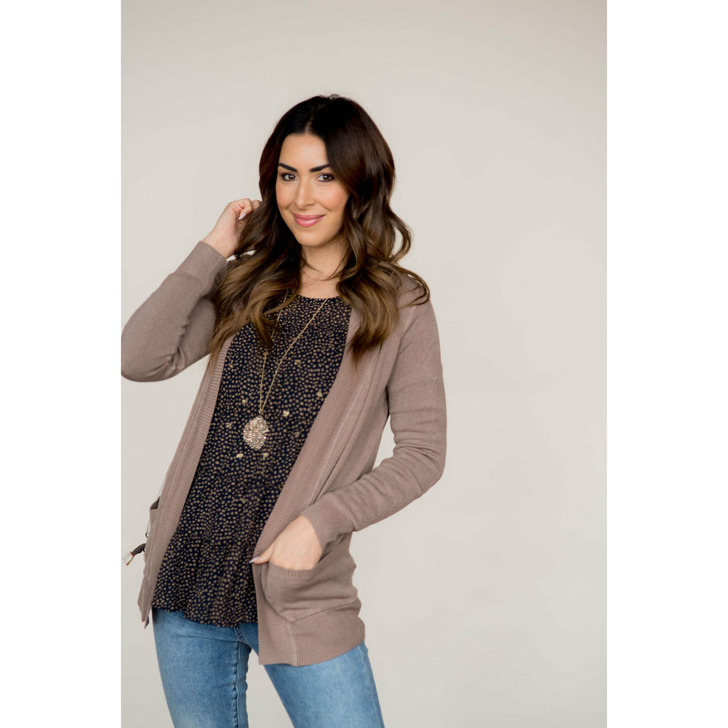 Hint of Shine Tiered Speckled Blouse - Betsey's Boutique Shop - Shirts & Tops