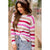 Lightweight Striped Side Slit Sweater - Betsey's Boutique Shop