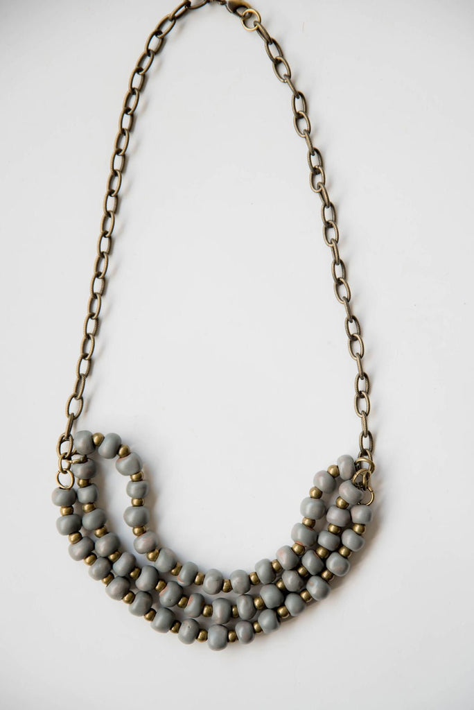 Bel Koz Triple Twist Clay Necklace - Betsey's Boutique Shop