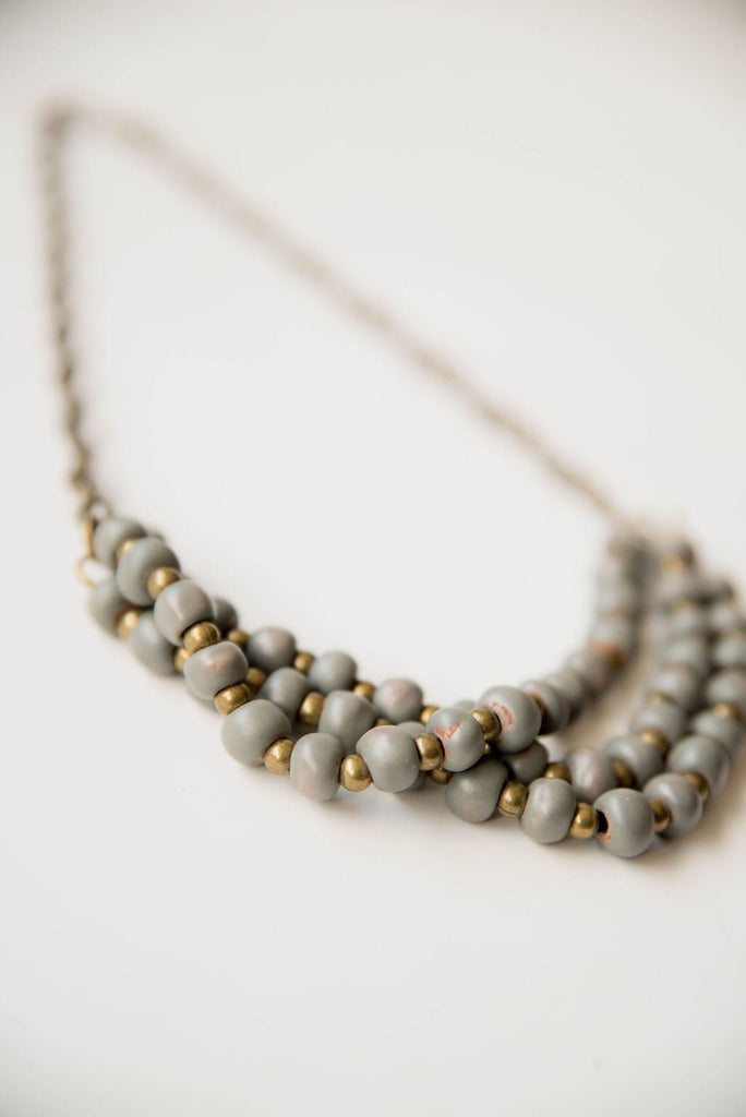 Bel Koz Triple Twist Clay Necklace - Betsey's Boutique Shop