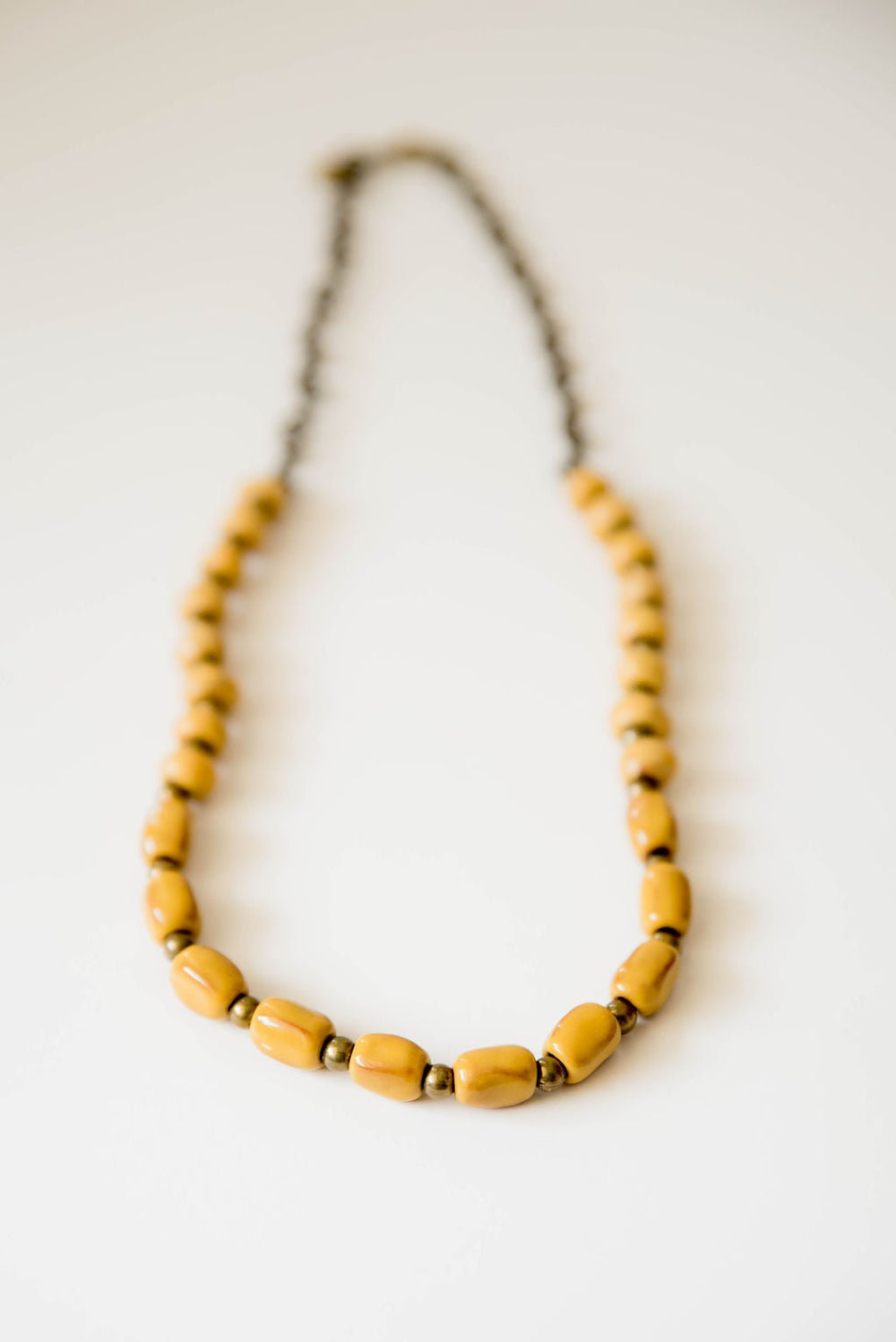 Anais mixed bead polymer clay necklace — Clay & String