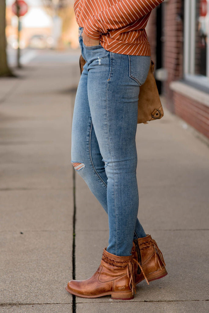 Alisha Denim Jeans - Betsey's Boutique Shop -