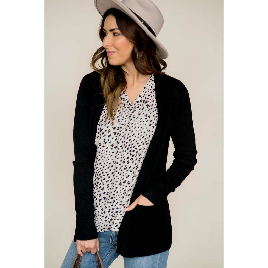 Cheetah Flutter Sleeve V Tank - Betsey's Boutique Shop