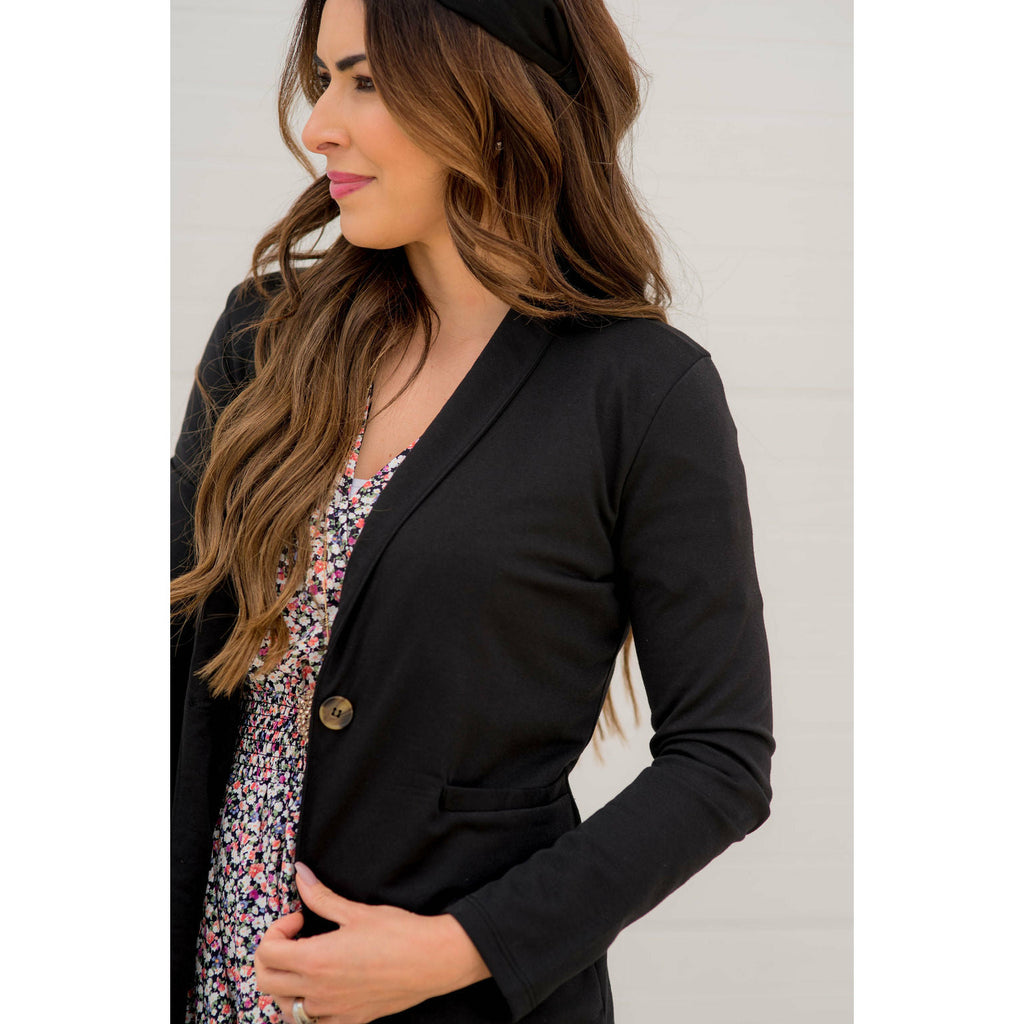 Everyday Cotton Blazer - Betsey's Boutique Shop - Coats & Jackets