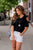 Lightweight Ruffle Cold Shoulder Tee - Betsey's Boutique Shop -