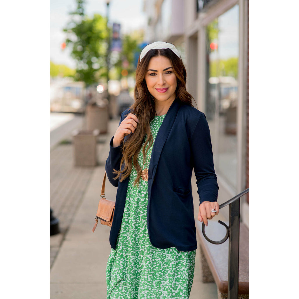 Everyday Cotton Blazer - Betsey's Boutique Shop - Coats & Jackets