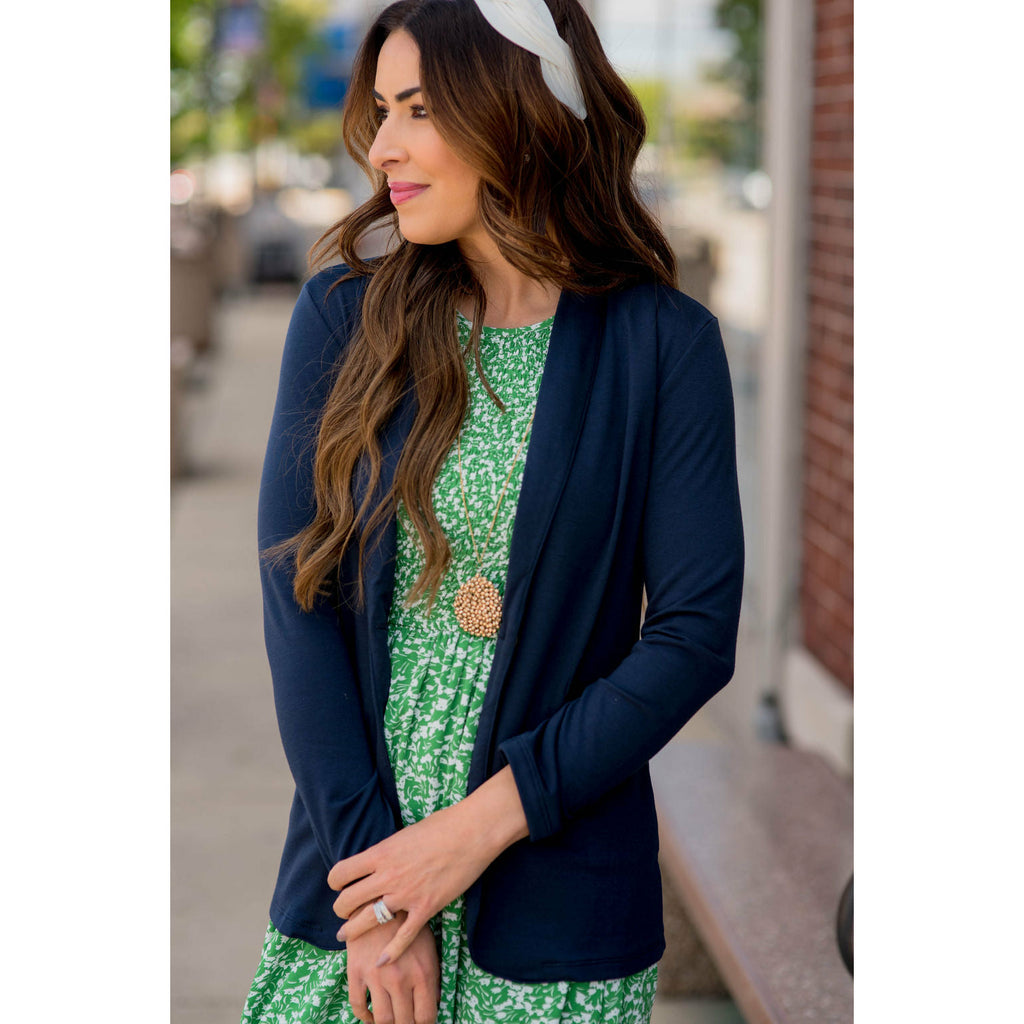 Everyday Cotton Blazer - Betsey's Boutique Shop - Coats & Jackets