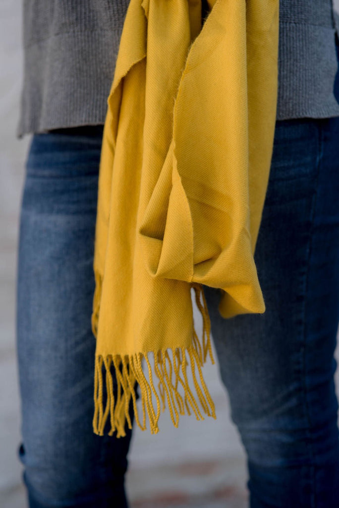 Basic Twisted Fringe Scarf - Betsey's Boutique Shop -