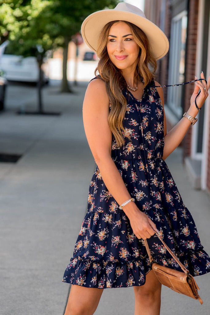 Mini Bouquets Tiered Tank Dress - Betsey's Boutique Shop