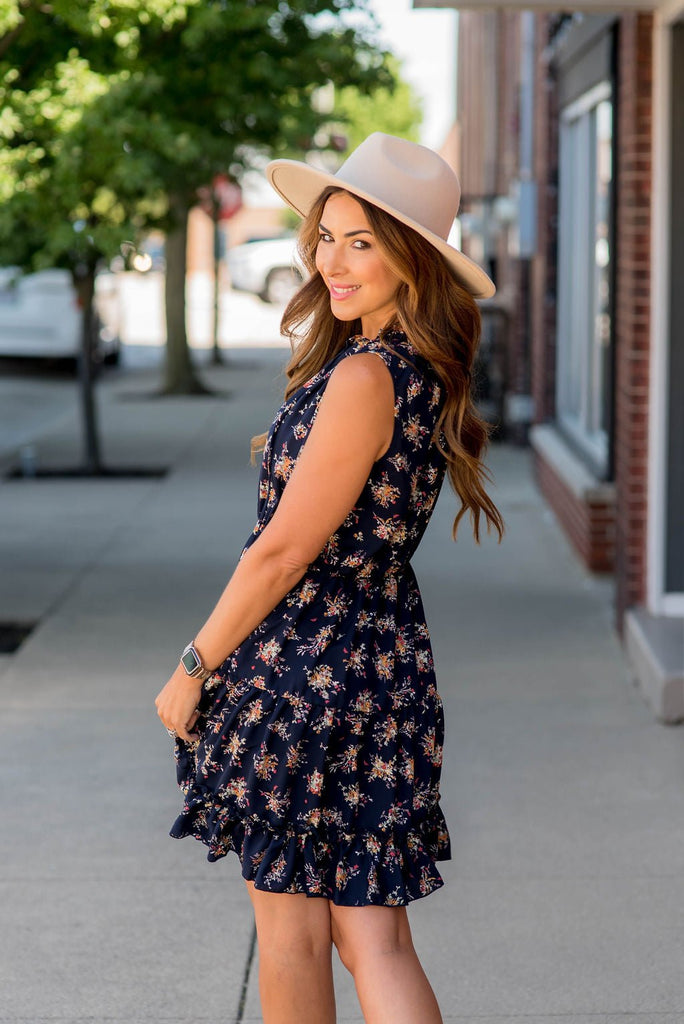 Mini Bouquets Tiered Tank Dress - Betsey's Boutique Shop