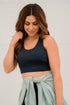 Cut Out Back Cropped Active Top