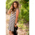 Mixed Stripe Ruffle Sleeve Dress - Betsey's Boutique Shop