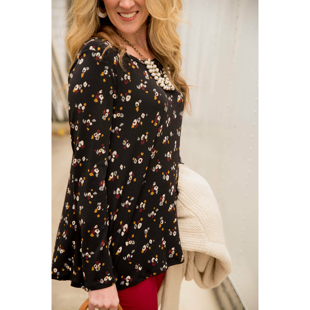 Mini Floral Long Sleeve Tee - Betsey's Boutique Shop