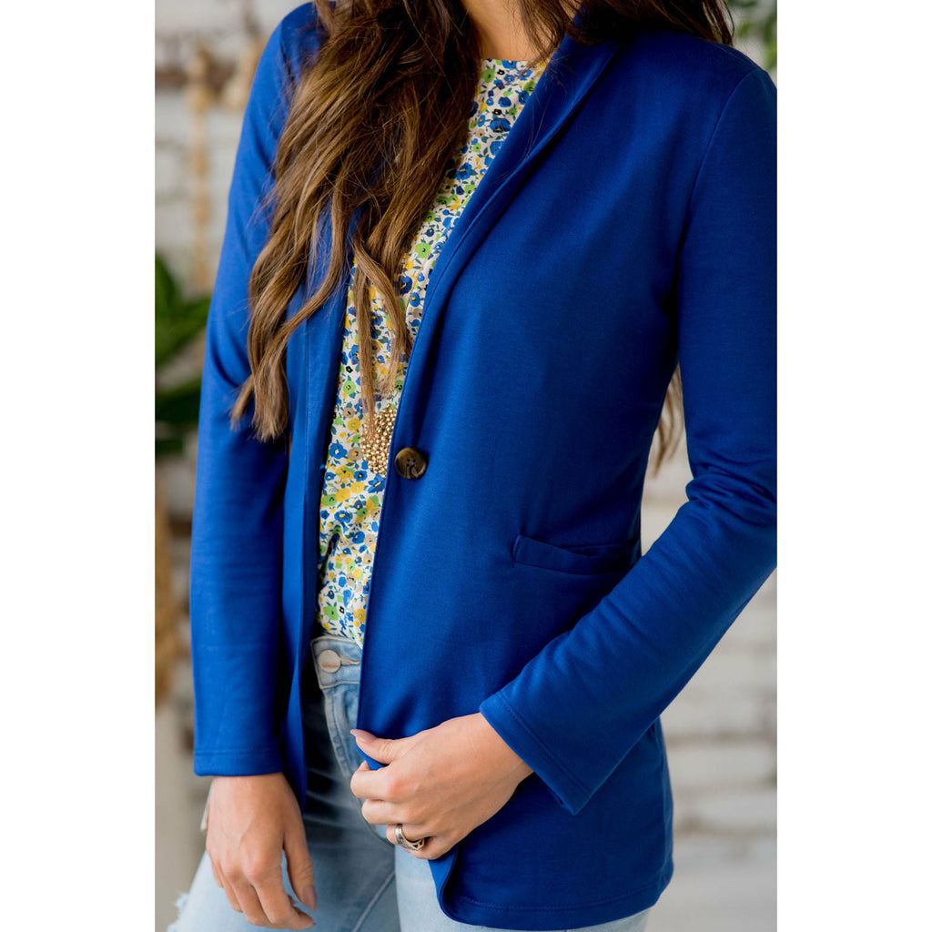 Everyday Cotton Blazer - Betsey's Boutique Shop - Coats & Jackets