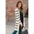 Striped Butter Soft Tunic Cardigan -Cream - Betsey's Boutique Shop