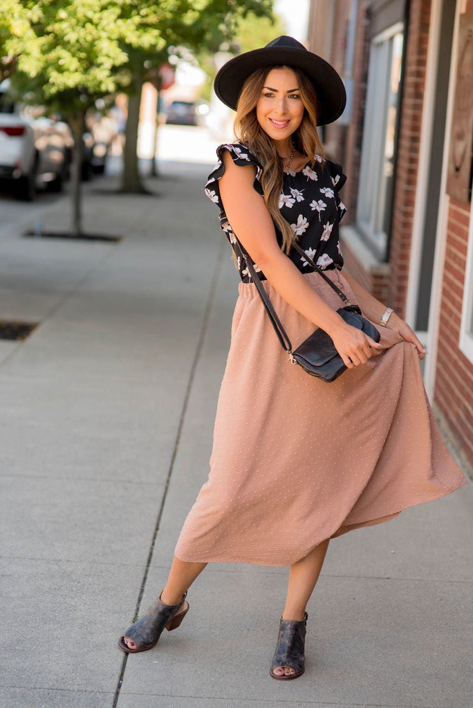 Dazzling Dots Midi Skirt - Betsey's Boutique Shop