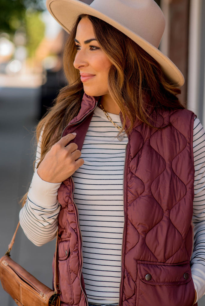 Pocket Puffer Vest - Betsey's Boutique Shop