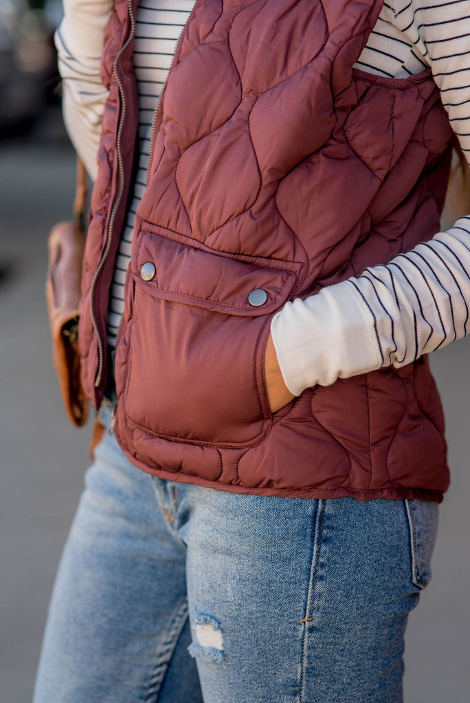 Pocket Puffer Vest - Betsey's Boutique Shop