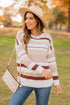 Woven Mixed Stripes Sweater
