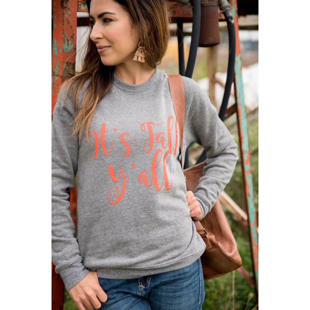 It's Fall Y'all Crewneck - Betsey's Boutique Shop