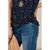 Feather Speckled Front Knot Tee - Betsey's Boutique Shop - Shirts & Tops