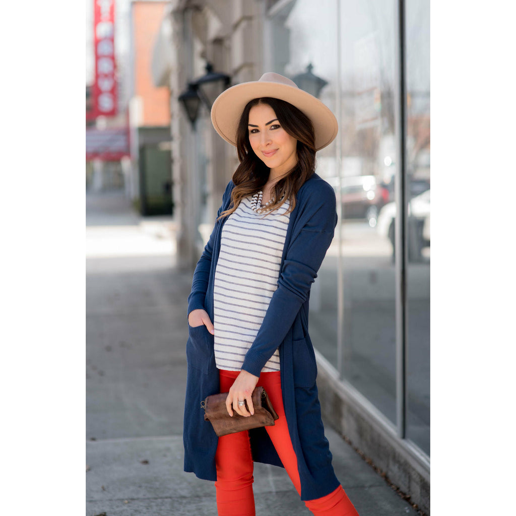 Striped Front Tank - Betsey's Boutique Shop