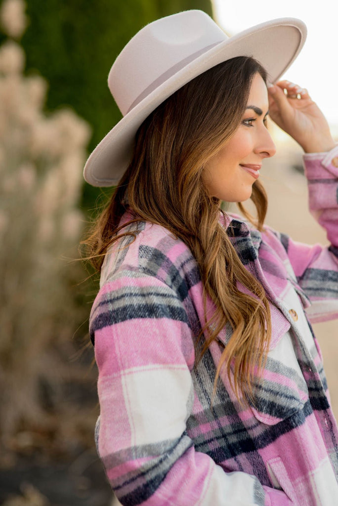 Glamorous Plaid Shacket - Betsey's Boutique Shop -