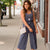 Square Neck Cropped Jumpsuit