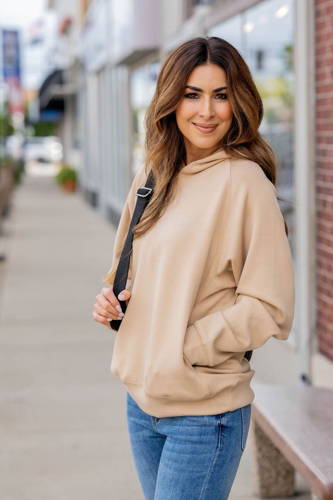 Side Pocket Hooded Sweatshirt - Betsey's Boutique Shop -