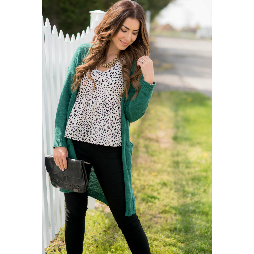 Textured Tissue Tunic Cardigan - Betsey's Boutique Shop