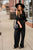 Slit Sleeve Wrap Jumpsuit - Betsey's Boutique Shop -