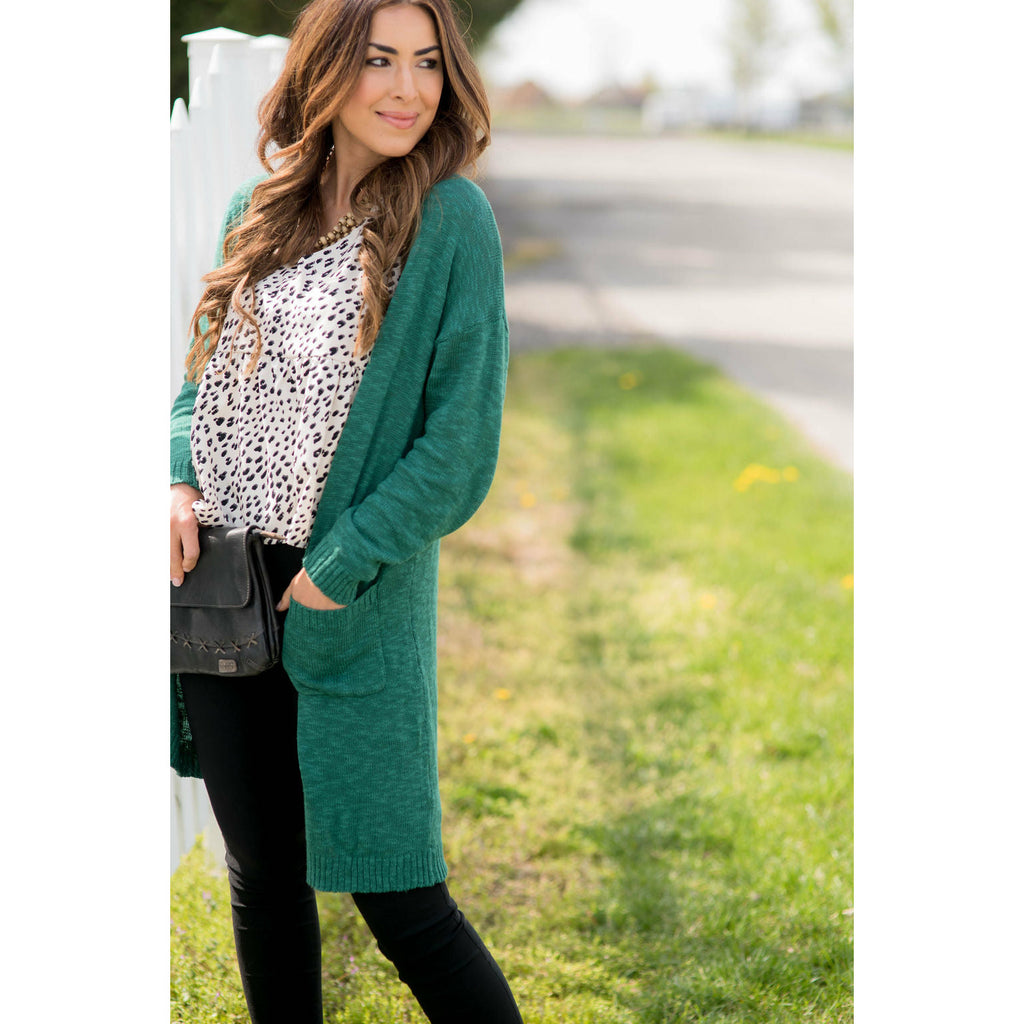 Textured Tissue Tunic Cardigan - Betsey's Boutique Shop