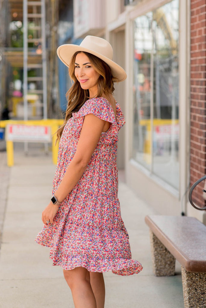 DUPLICATE Mini Blooms Ruffle Tiered Dress - Betsey's Boutique Shop