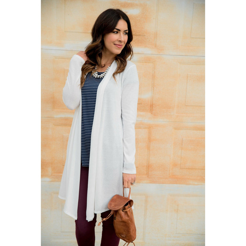 Basic Tunic Cardigan - Betsey's Boutique Shop - Coats & Jackets