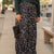 Spotted Pleats Maxi Skirt