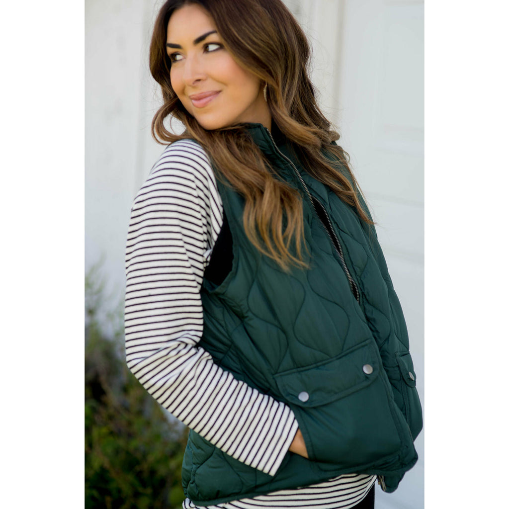 Pocket Puffer Vest - Betsey's Boutique Shop