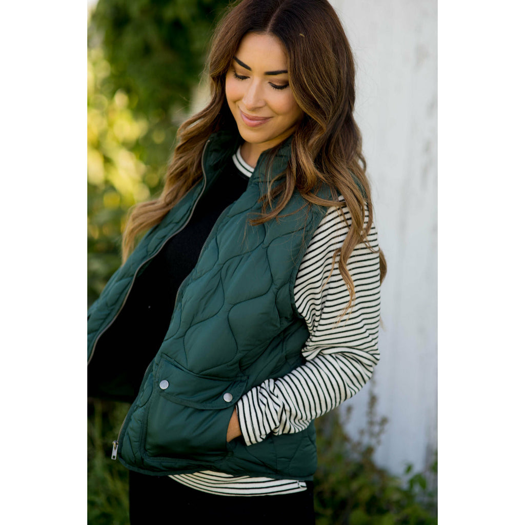 Pocket Puffer Vest - Betsey's Boutique Shop