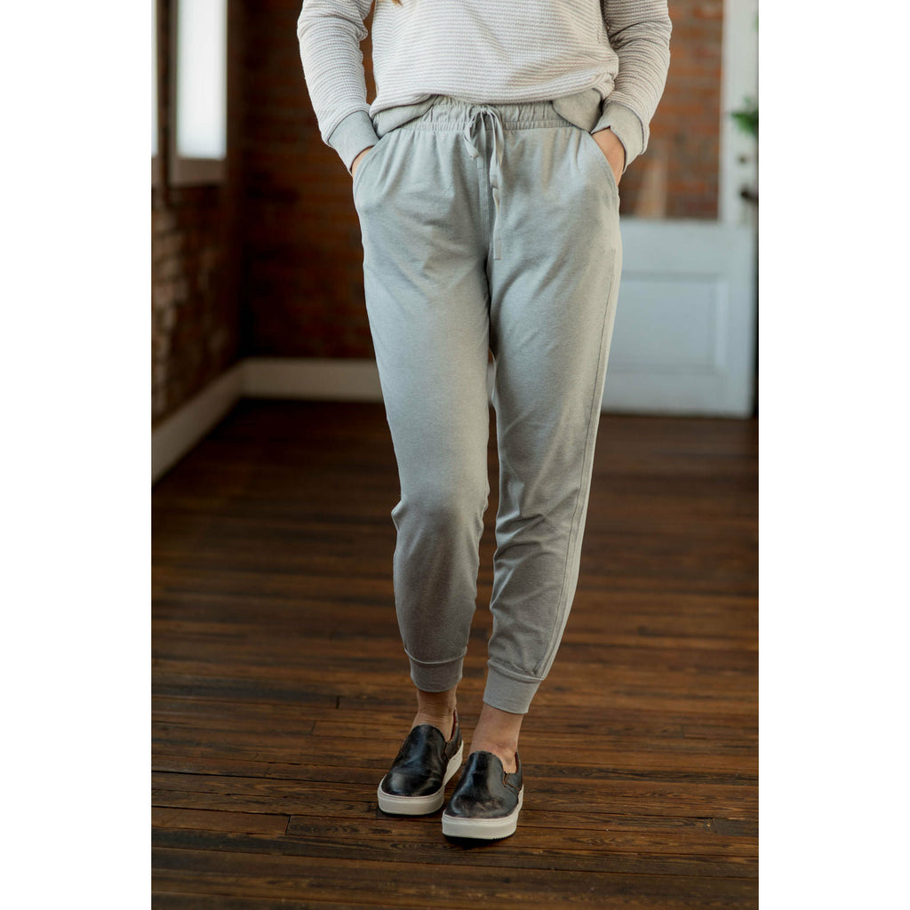 Heathered Joggers - Betsey's Boutique Shop