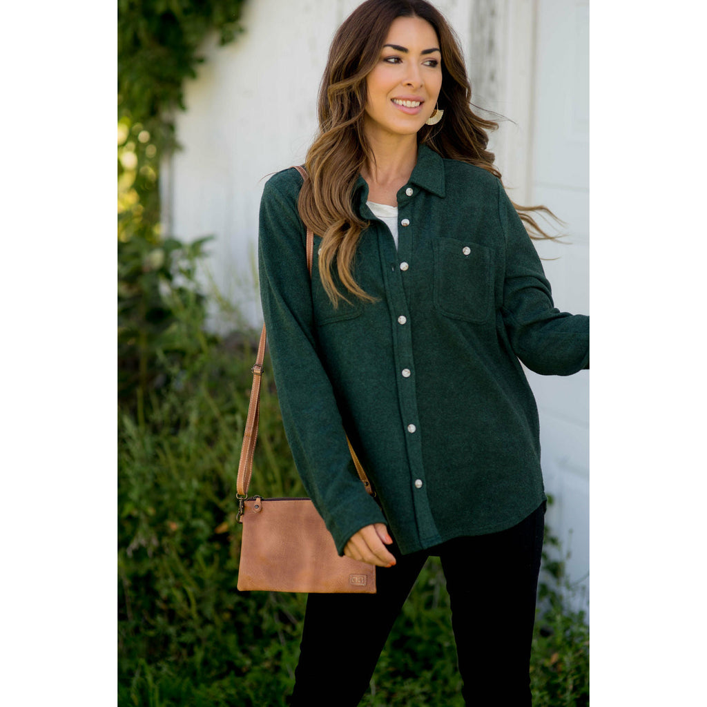 Cozy So Soft Button Up - Betsey's Boutique Shop