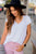 Mini Dot Ruffle Short Sleeve Blouse - Betsey's Boutique Shop - Shirts & Tops