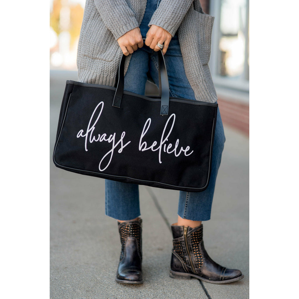 Always Believe Tote Bag - Betsey's Boutique Shop