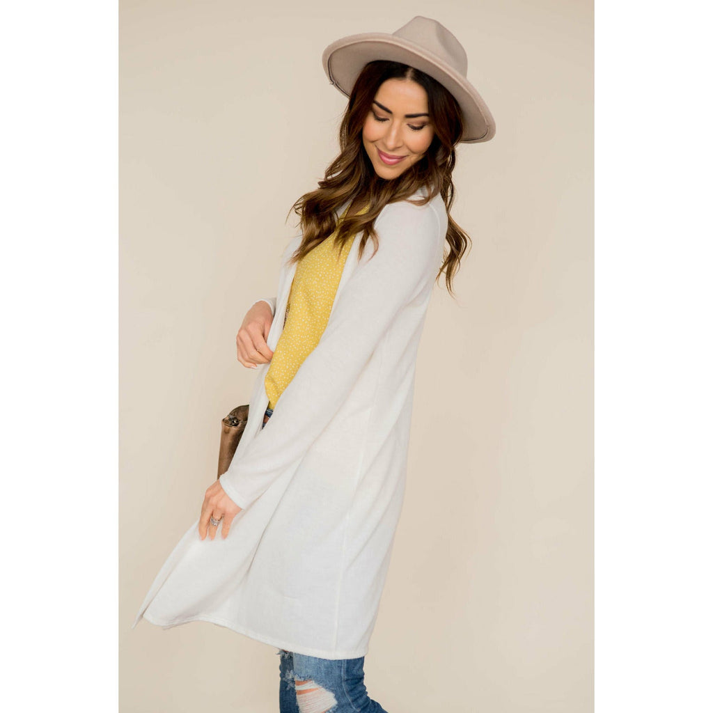 Basic Tunic Cardigan - Betsey's Boutique Shop - Coats & Jackets