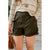 Four Button Paper Bag Shorts - Betsey's Boutique Shop - Shorts