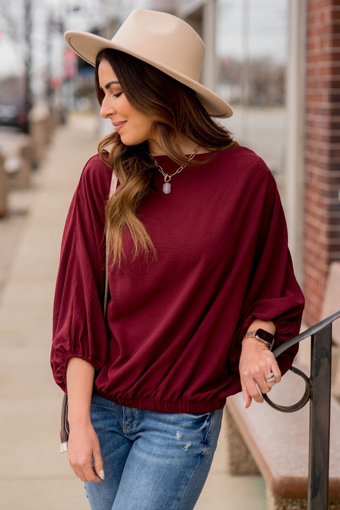 Bold & Sassy 3/4 Sleeve Blouse - Betsey's Boutique Shop